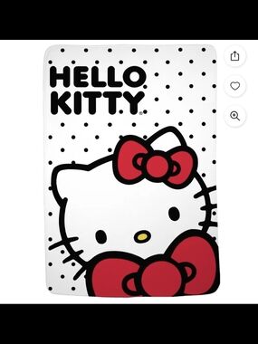 Hello Kitty Plush Bed Blanket - Twin/Full